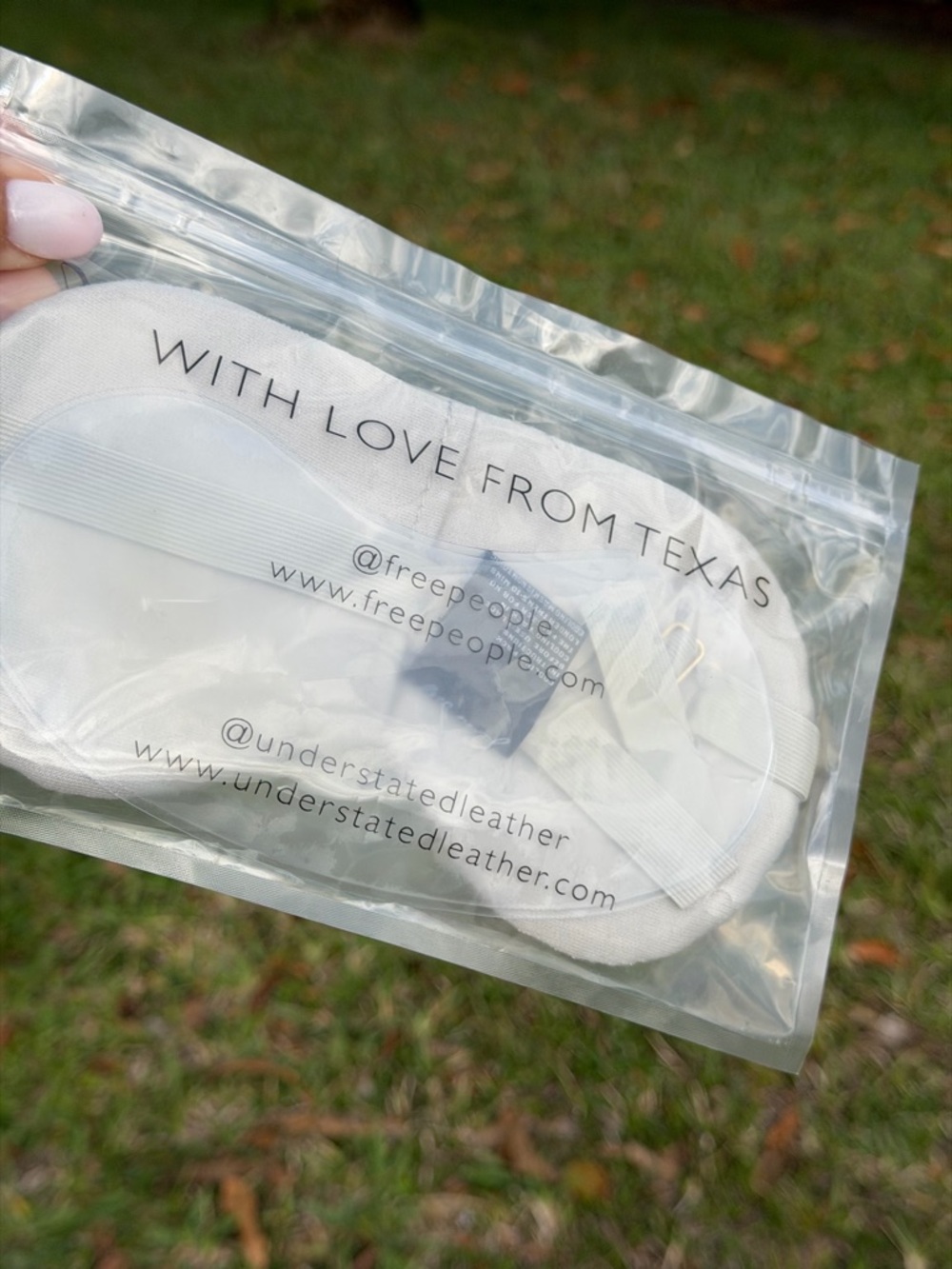 FREE PEOPLE Starry Vegan Leather Eye Mask with removable Cooling Insert - Picture 14 of 16
